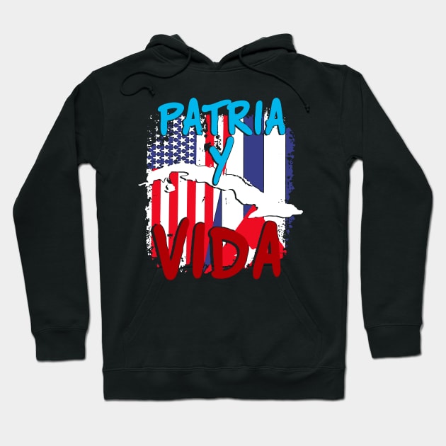 Cuban american Flag Bandera Cubana Cuba Flags Hoodie by dyazagita